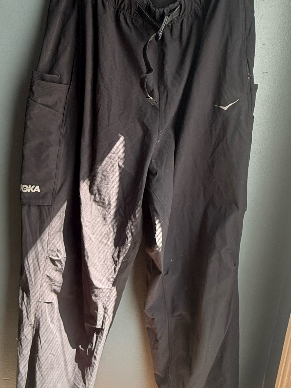 Hoka Black Women's Cargo Pants with Side Pockets